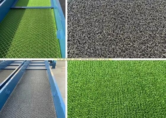 Alfombra de recuperación de minería de oro, estera de caja de esclusa de captura de oro fino de PVC verde para minería fluvial
