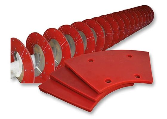 Clasificador en espiral Cuchillas de poliuretano Vida útil larga Beneficios minerales Partes de desgaste