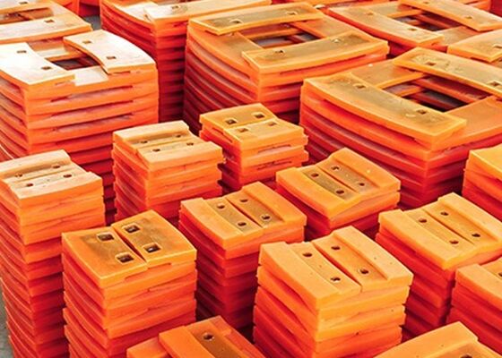 Clasificador en espiral Calzado de poliuretano Rojo Larga vida útil Beneficios minerales Partes de desgaste