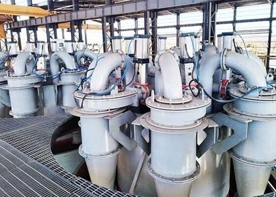 Hidrociclón de plástico de alta resistencia para la clasificación de lodos mineros y el desagüe