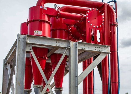 Hidrociclón de gran capacidad con revestimiento de PU resistente al desgaste para purificación de aguas residuales industriales y separación de minería