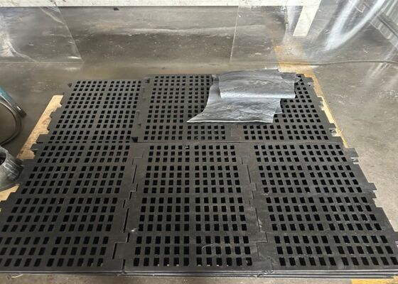 Panel de pantalla de caucho modular reemplazable para la detección de canteras