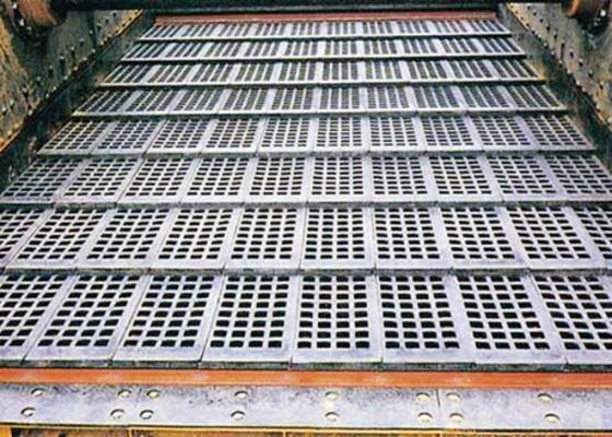 Panel de cubierta de caucho para minería industrial con aberturas personalizadas