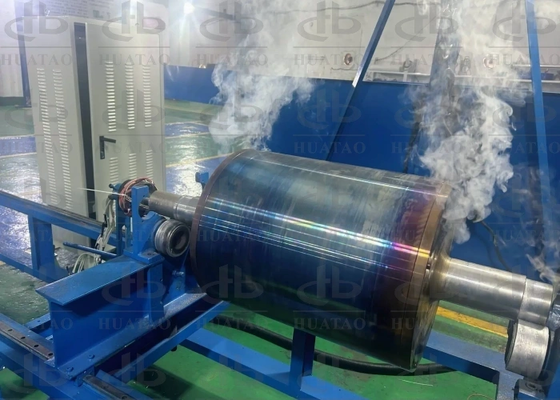 Rodillo de calentamiento por inducción bloqueado temporal de aislamiento grueso para productos no tejidos y calandrado de PTFE