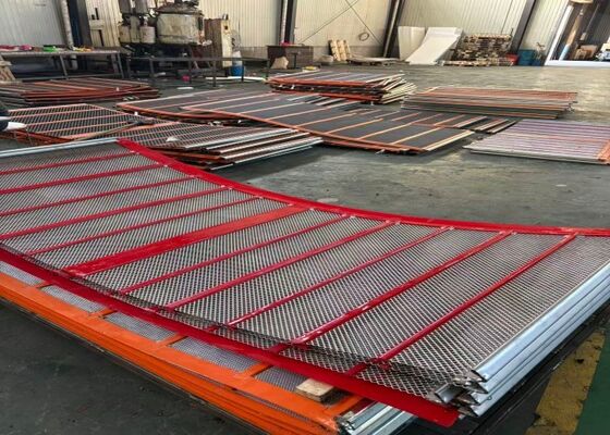 Reticulación de pantalla autolimpiante resistente al desgaste para equipos de cantera