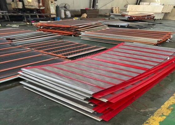 Cuadrícula de alambre flexible de autolimpieza para la producción de agregados