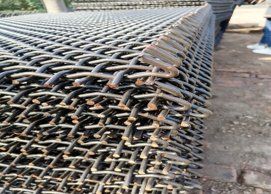 Cuadro de malla de cantera de acero manganeso de alta resistencia para la separación de arena y grava y agregados