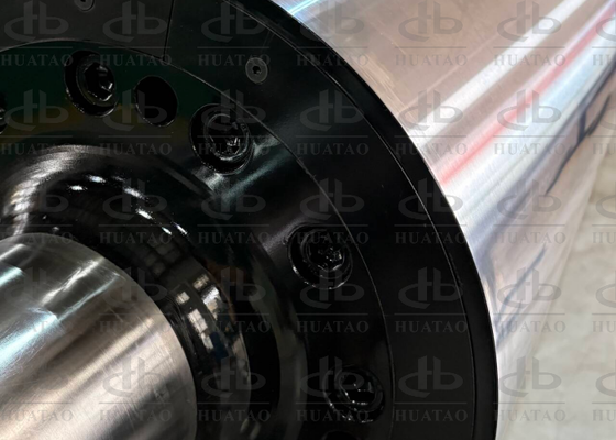 Sistema de flujo Q345B Canales de tiempo de larga duración entre el tubo interior y exterior separados con espirales principales soldadas Rodillo de enfriamiento Bopp Bopet Balanza de película G2.5