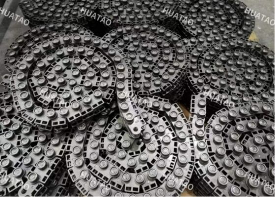 Cadenas de rodillos transportadores de línea Siempelkamp, ​​tratamiento superficial anticorrosión, parámetro de carga estable