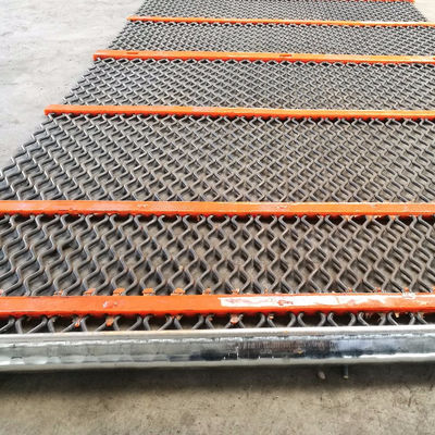 Pantalla de alambre autolimpiante de poliuretano con forma rectangular y apertura mínima de 3 mm para minas y canteras
