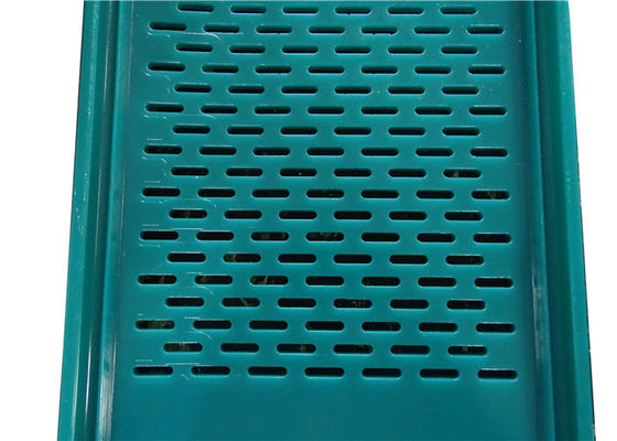 Malla de pantalla vibratoria para minería, pantalla flip flop de PU para lavado de carbón, fabricada con elastómero de poliuretano de alta resistencia con sistemas de atornillado y sujeción en colores personalizables