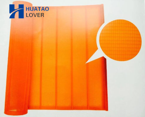 Malla de pantalla vibratoria de poliuretano de alta frecuencia y resistente al desgaste de 1045x700 mm para minería