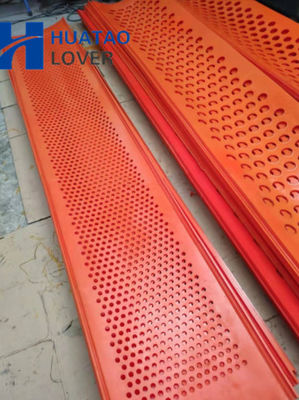 305 mm de ancho agujero cuadrado de color rojo poliuretano Flip Flop Screen Mesh para la detección de carbón
