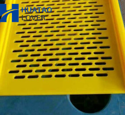 Abertura de la pantalla 3x10m m del poliuretano de las esteras de la chancleta para el lavado del carbón