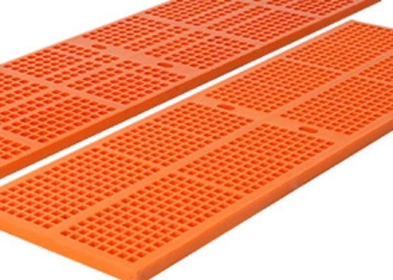 Pantalla rectangular Mesh For Dewatering de la PU del agujero, duradero