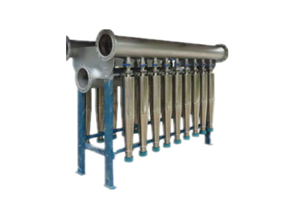 limpiador de la consistencia de 1000L/Min Pulp Heavy Impurity Low con el cono de cerámica